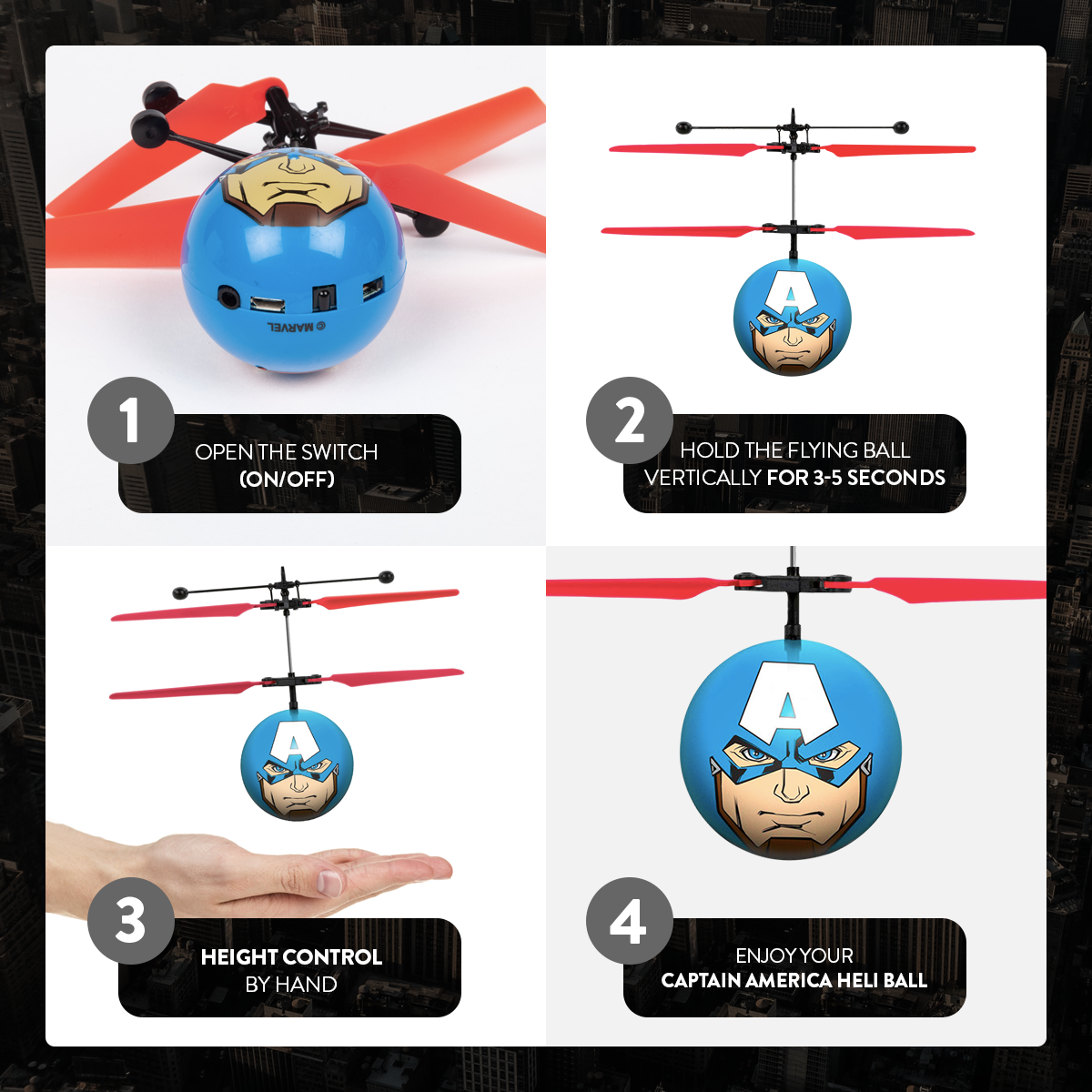 Marvel® Heli Balls 5 Pack