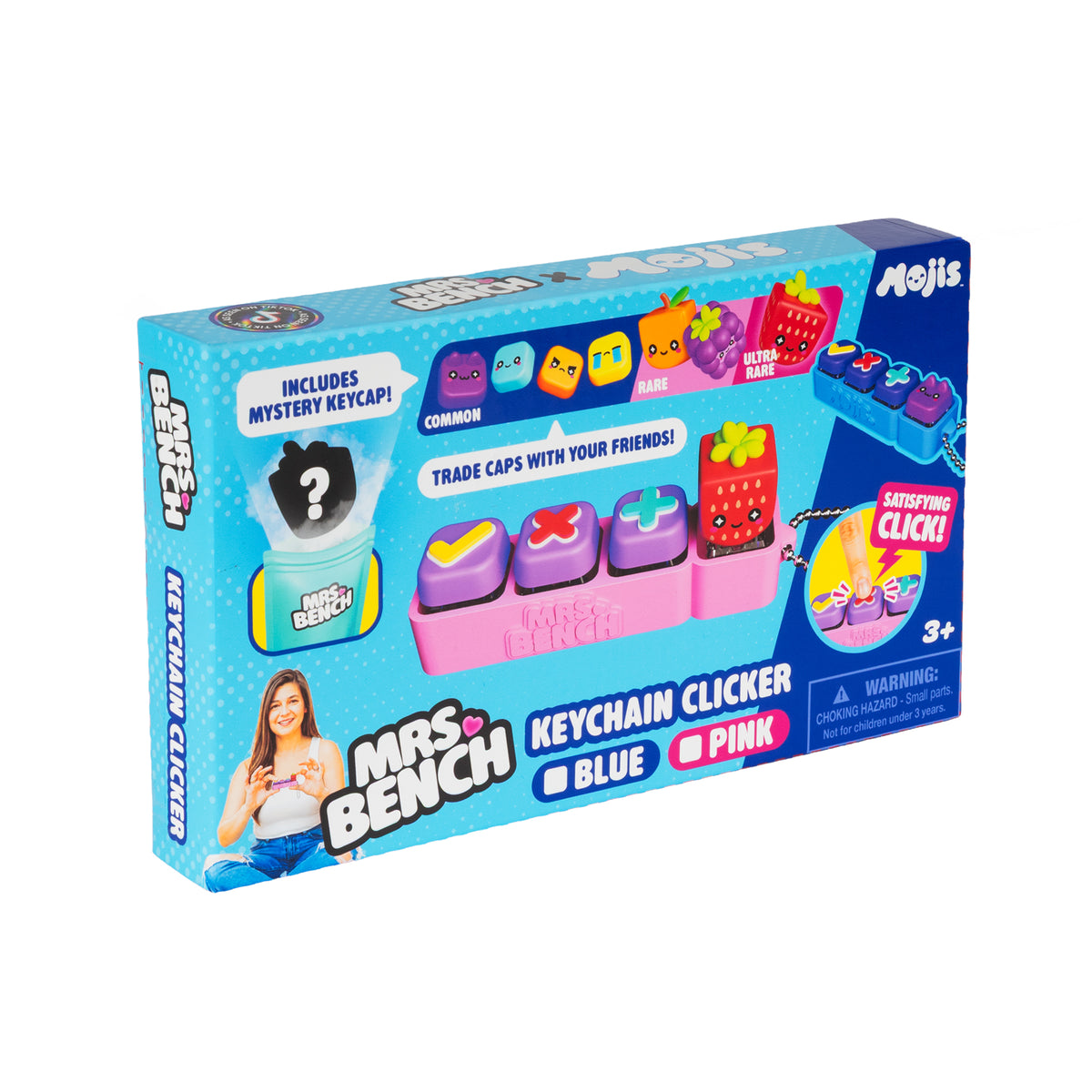 Mrs Bench MOJIS Keychain Clicker with Suprise 4th Key!