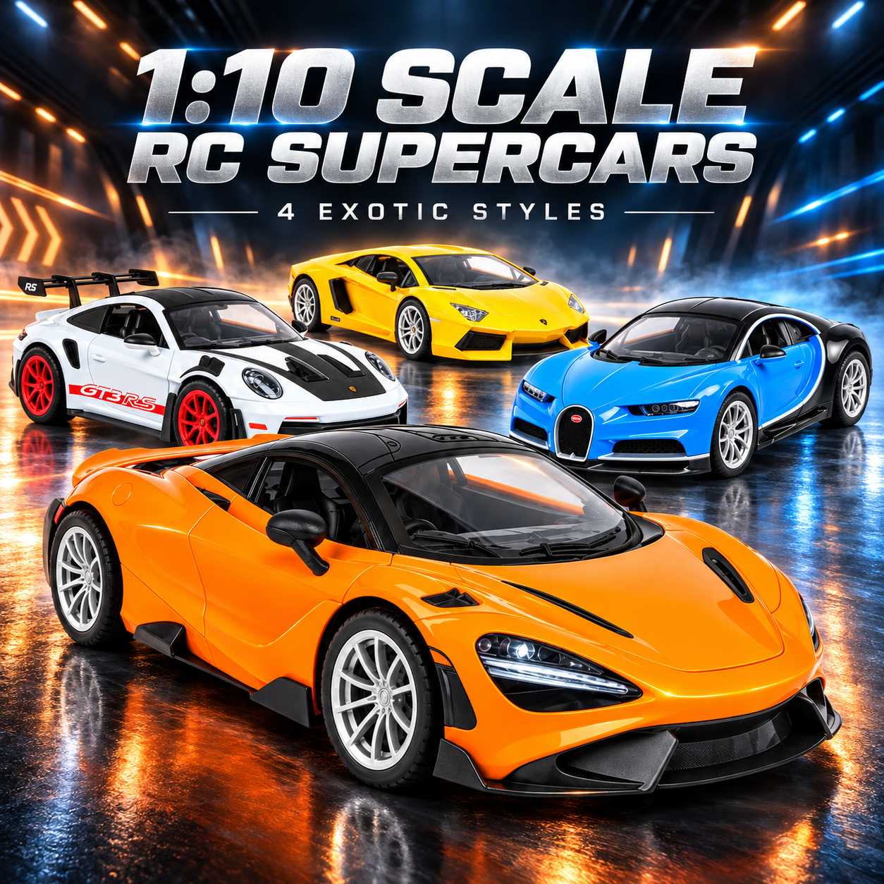 Exotic Supercars 15MPH Top Speed 5Wh Rechargeable Battery