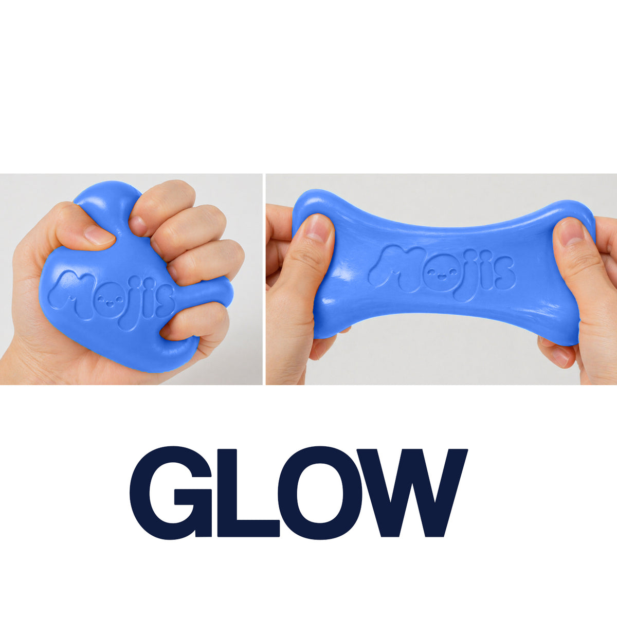 4Pk Mojis Glitter Ice Swirls Glow Squishes