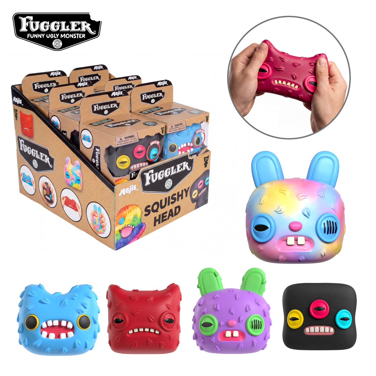 8Pk Fugglers MOJIS Official Licensed Squishy