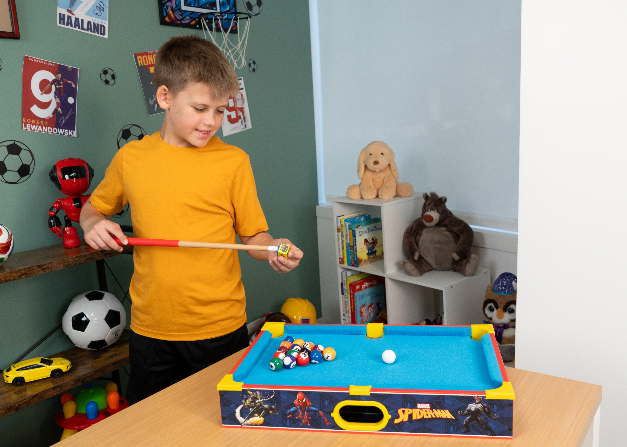 Spider-Man Wooden Tabletop Pool Table