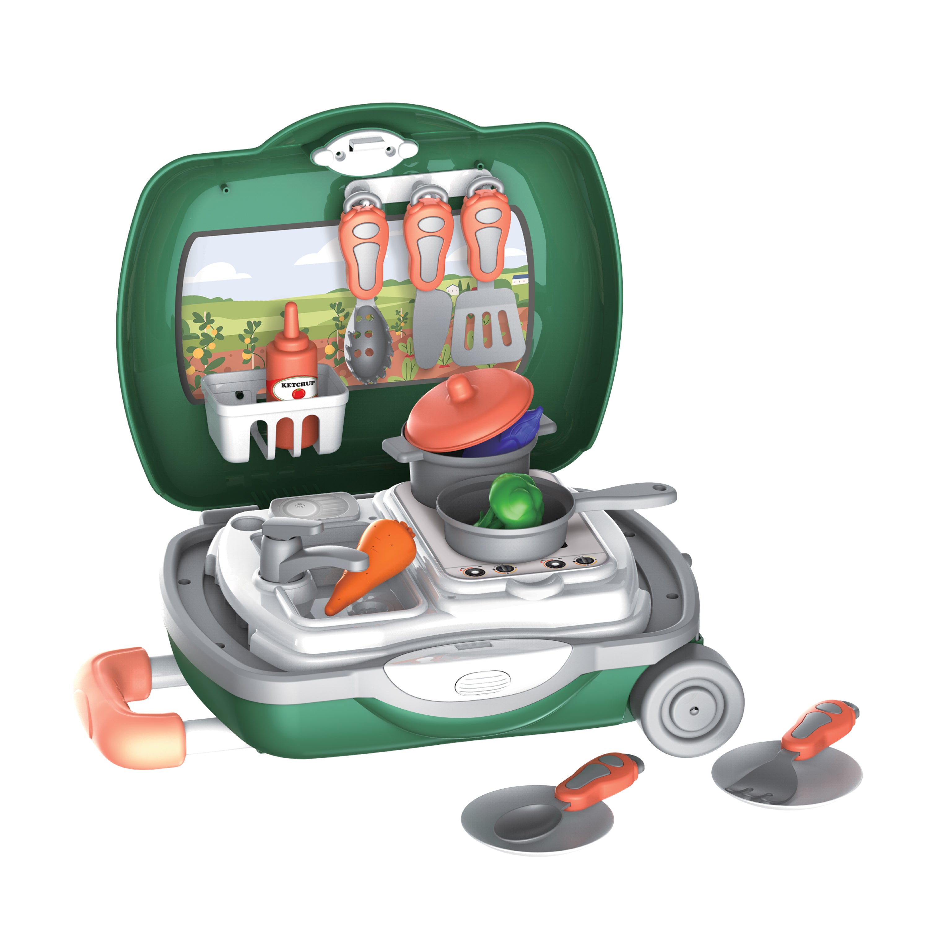 Juego de cocina portátil Garden Fresh (20 piezas) 