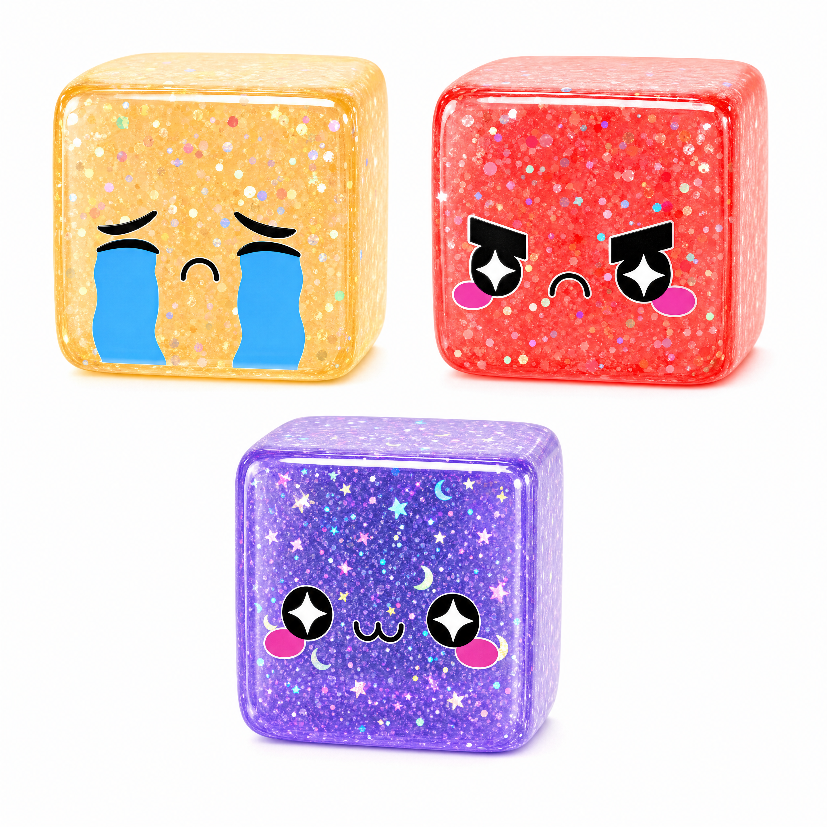 Mrs.Bench MOJIS Official Squishy & Fidget Trading Mat Combo with Mystery Squishy & Clicker