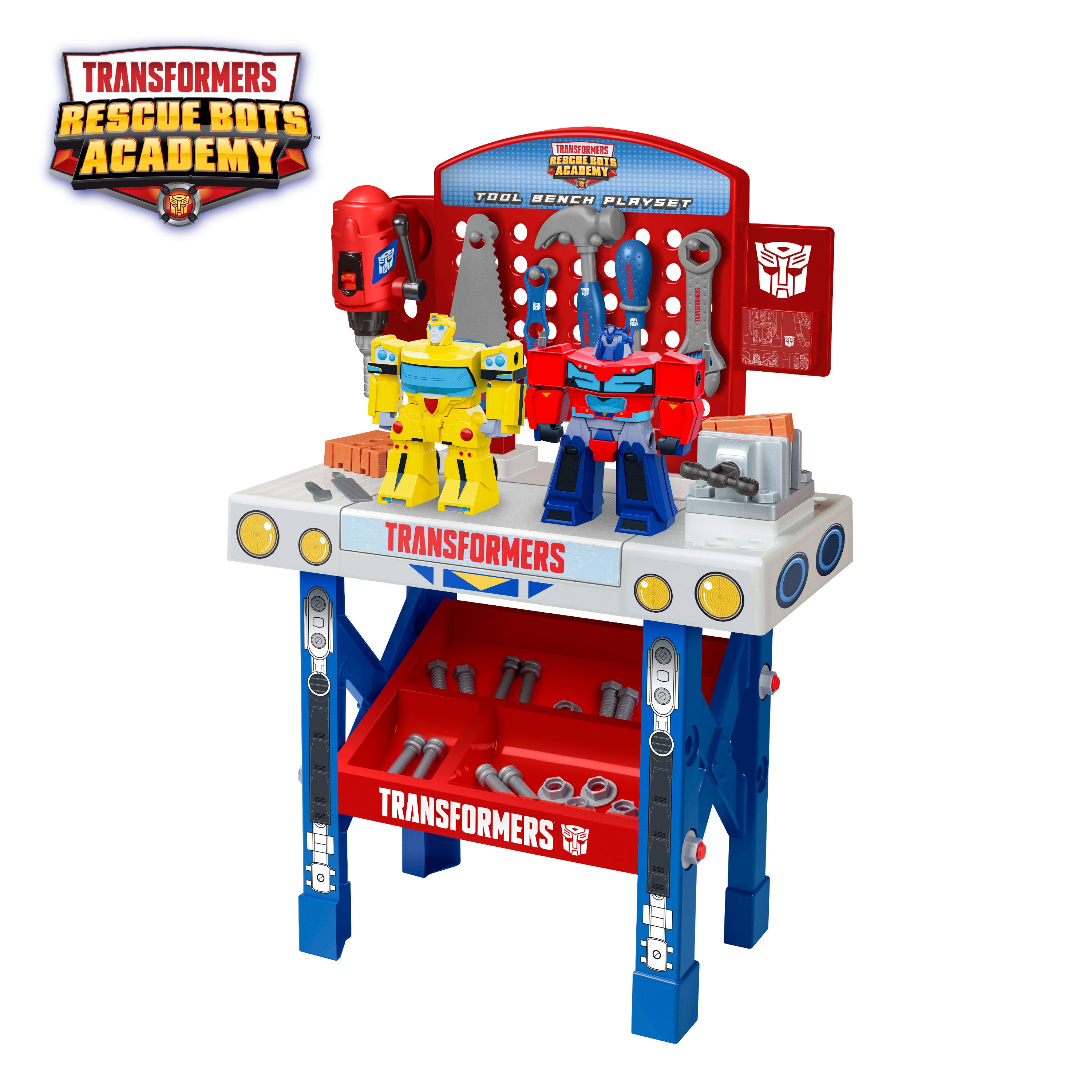 Transformers Rescue Bots Academy Tool Bench Playset with Take Apart Robots