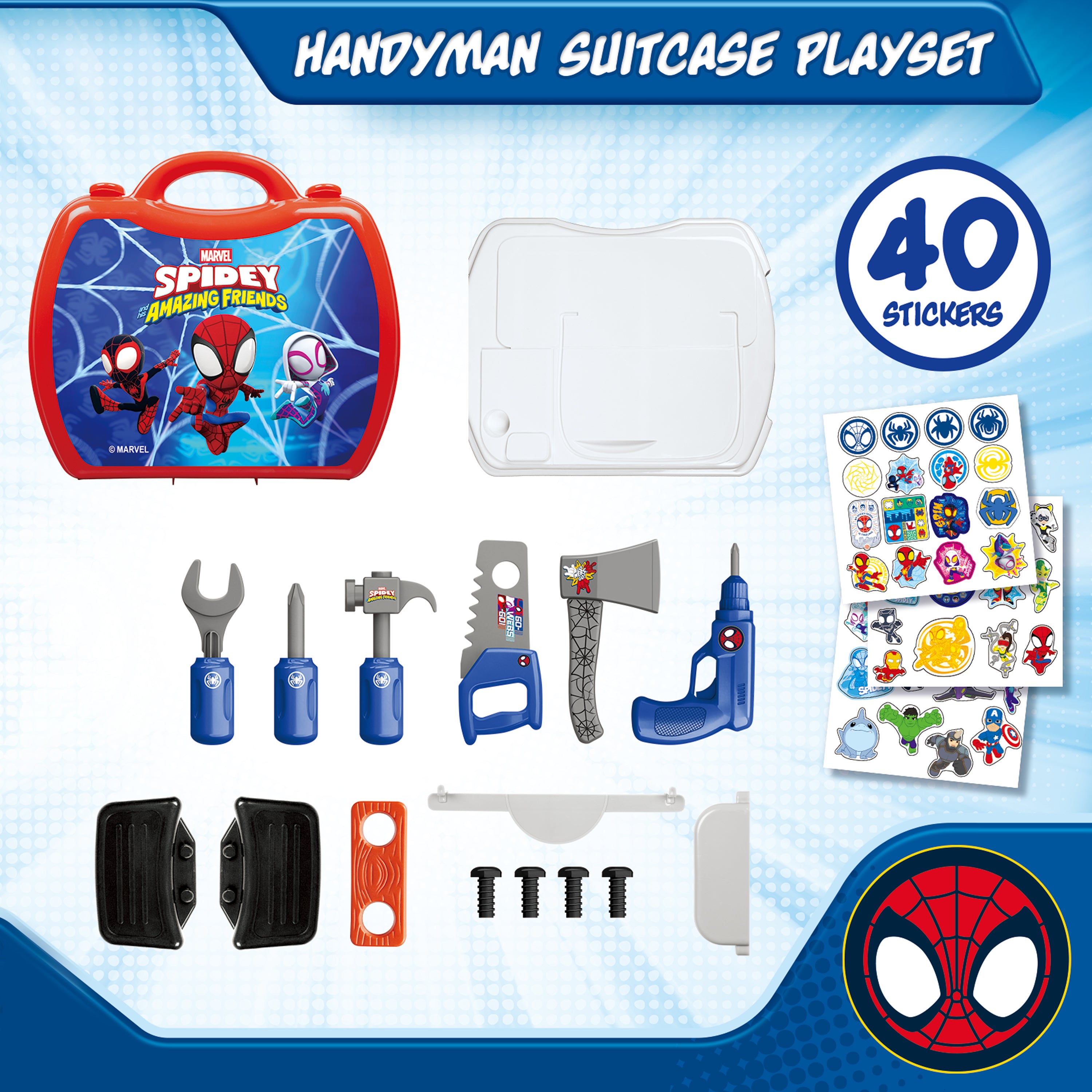 Spidey And His Amazing Friends Handyman Suitcase Playset