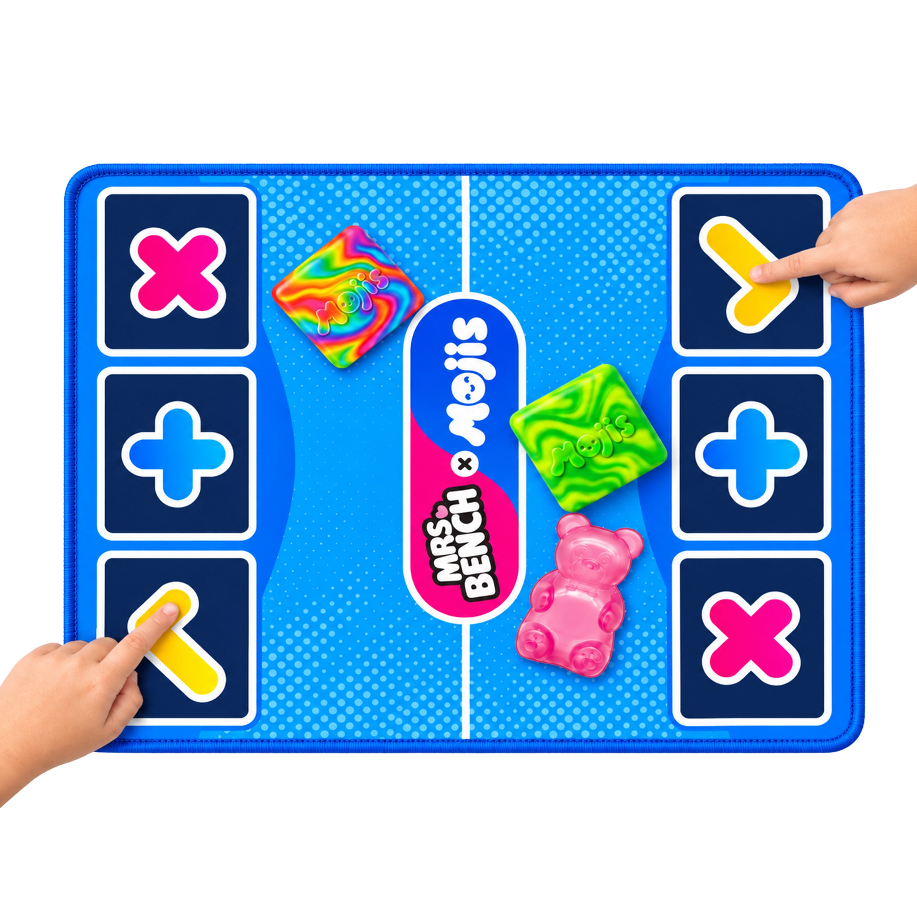 Mrs.Bench MOJIS Official Squishy & Fidget Trading Mat Combo with Mystery Squishy & Clicker