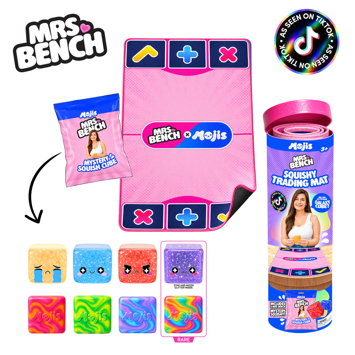 Mrs Bench Official Licensed Squishy & Fidget Trading Mat w/ Special Squishy