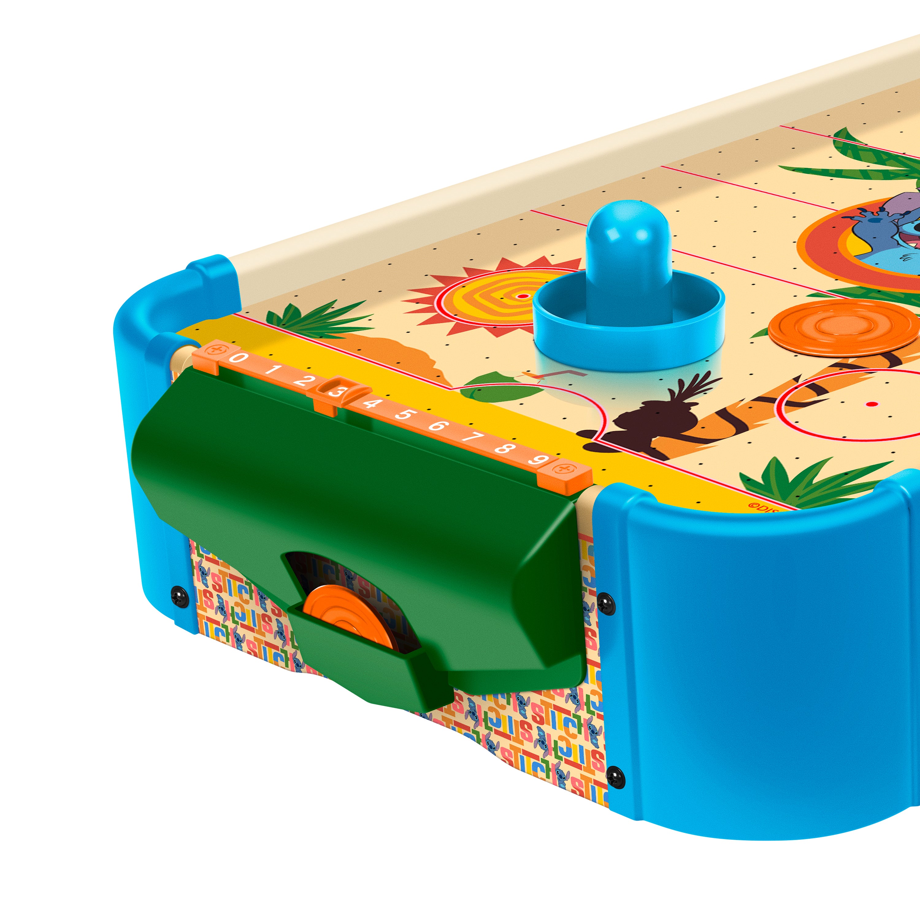 Disney Stitch Wooden Electronic Tabletop Air Hockey